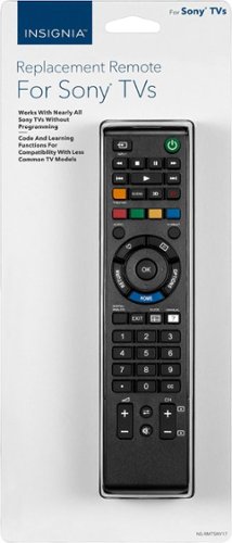 Insignia™ Replacement Remote for Sony TVs - Black WHERE TO BUY