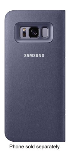  LED Wallet Cover for Samsung Galaxy S8 - Orchid Gray