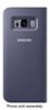 LED Wallet Cover for Samsung Galaxy S8 - Orchid Gray-Front_Standard