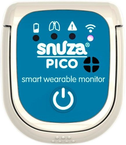 Snuza Pico - Portable Smart Wearable Monitor - Teal/White-Front_Standard 