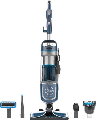  Hoover - REACT Professional Pet Plus Bagless Upright Vacuum - Blue