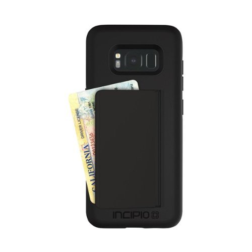 Incipio - STOWAWAY Case for Samsung Galaxy S8 - Black-Front_Standard 