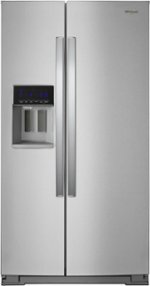 Whirlpool - 28.4 Cu. Ft. Side-by-Side Refrigerator - Stainless steel - Front_Standard