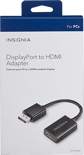 Insignia™ DisplayPort-to-HDMI Adapter - Black WORLDWIDE DELIVERY