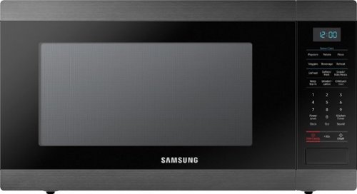Samsung - 1.9 Cu. Ft. Countertop Microwave with Sensor Cook - Black Stainless Steel