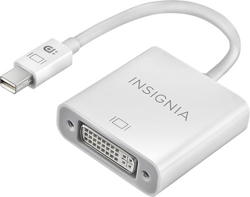  Insignia™ - Mini DisplayPort-to-DVI Adapter - White