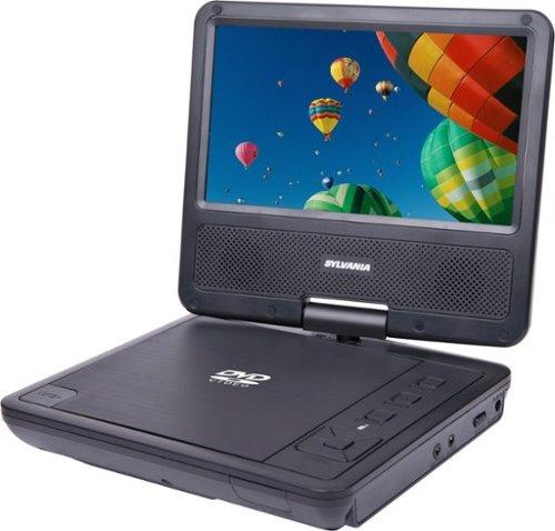 Sylvania - 7&quot; Portable DVD Player with Swivel Screen - Black