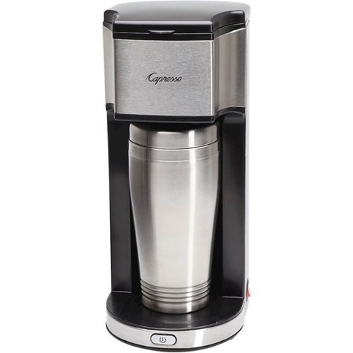  Capresso - On-the-Go Personal Coffee Maker - Stainless Steel
