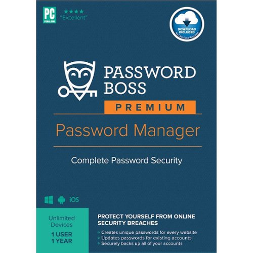  Password Boss - Premium Password Manager (1-User) (1-Year Subscription)