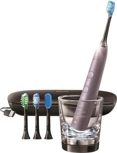 Philips Sonicare - DiamondClean Smart 9500 Rechargeable Toothbrush - Silver-Angle_Standard 