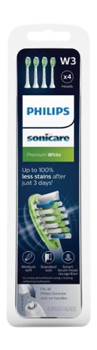 Philips Sonicare Premium White Brush Heads (4-Pack) - White WHERE TO BUY