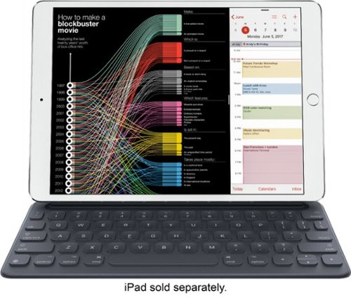  Apple - Smart Keyboard for Apple® iPad®10.2&quot; (7th Generation 2019), 10.5&quot; iPad® Pro and iPad® Air