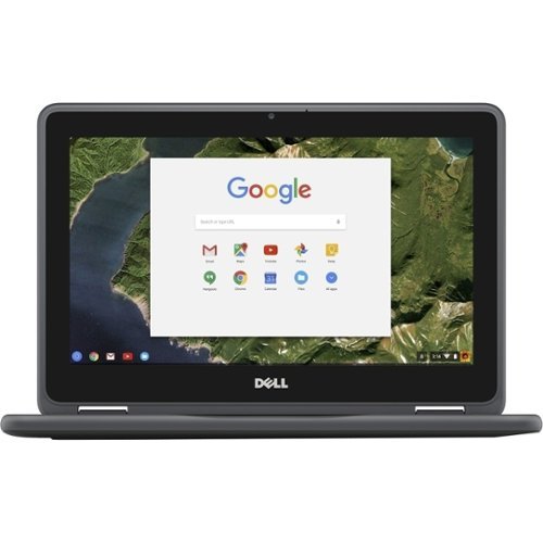 Dell - 2-in-1 11.6" Touch-Screen Chromebook - Intel Celeron - 4GB Memory - 32GB eMMC Flash Memory-Front_Standard 