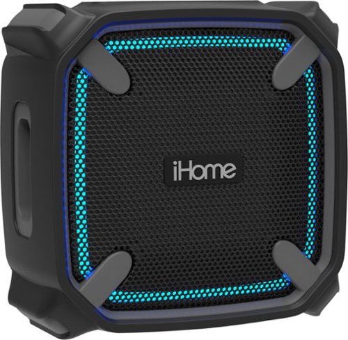 iHome - Weather Tough 3 Portable Bluetooth Speaker - Gray/Black