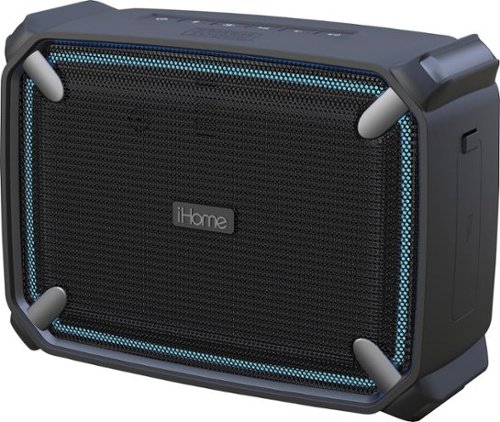  iHome - Weather Tough 4 Portable Bluetooth Speaker - Gray/Black