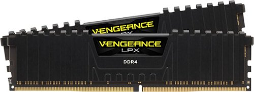  CORSAIR - Vengeance LPX CMK16GX4M2A2400C16 16GB (2PK X 8GB) 2400MHz DDR4 C16 DIMM Desktop Memory - Black