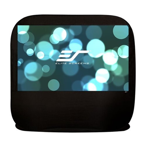 Elite Screens - Pop-Up Cinema Series 92" Outdoor Projector Screen - Black trim-Front_Standard 