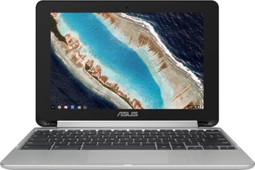  ASUS - Flip C101PA 2-in-1 10.1&quot; Touch-Screen Chromebook - Rockchip - 4GB Memory - 16GB eMMC Flash Memory - Silver