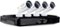 Night Owl - 8-Channel, 4-Camera Indoor/Outdoor Wired 1080p 1TB DVR Surveillance System - Black/white-Front_Standard