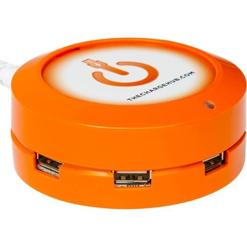 ChargeHub - X5 5-Port USB SuperCharger - Orange-Front_Standard 
