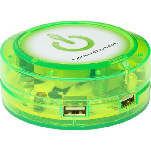 ChargeHub - X3 3-Port USB SuperCharger - Green-Front_Standard 