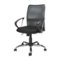 CorLiving - Workspace 5-Pointed Star Fabric and Mesh Office Chair - Black/chrome-Front_Standard