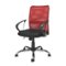 CorLiving - Workspace 5-Pointed Star Fabric and Mesh Office Chair - Black/red/chrome-Front_Standard
