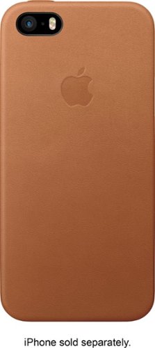  Apple - iPhone® SE Leather Case - Saddle Brown