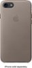 Apple - iPhone® 7 Leather Case - Taupe-Front_Standard