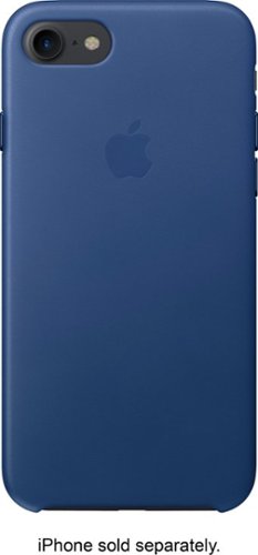 Apple - iPhone® 7 Leather Case - Sapphire-Front_Standard 