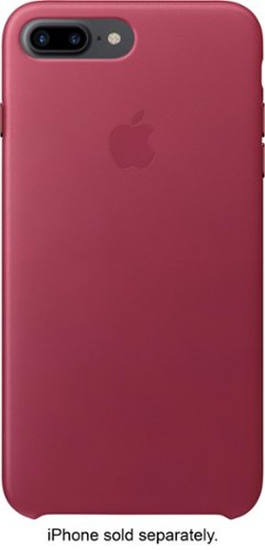 Apple - iPhone® 7 Plus Leather Case - Berry-Front_Standard 