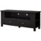 Walker Edison - Rustic Wood TV Console for Most TVs Up to 65" - Black-Front_Standard