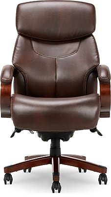 La-Z-Boy - Bradley Bonded Leather Executive Chair, Roasted Chestnut (44762) - Roast Chestnut-Front_Standard 