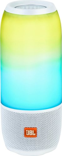 JBL - Pulse 3 Portable Bluetooth Speaker - White-Front_Standard 