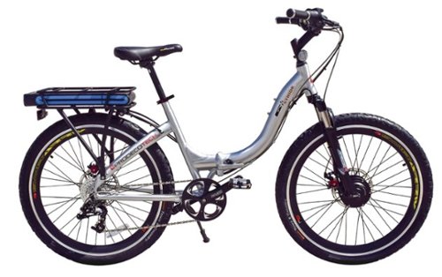 Stride 300 Electric Bike - Brushed Aluminum-Front_Standard 