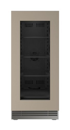 U-Line - 15"W. 2.8 Cu.Ft. Built-In Panel Ready w. Glass Compact Refrigerator - Custom Panel Ready