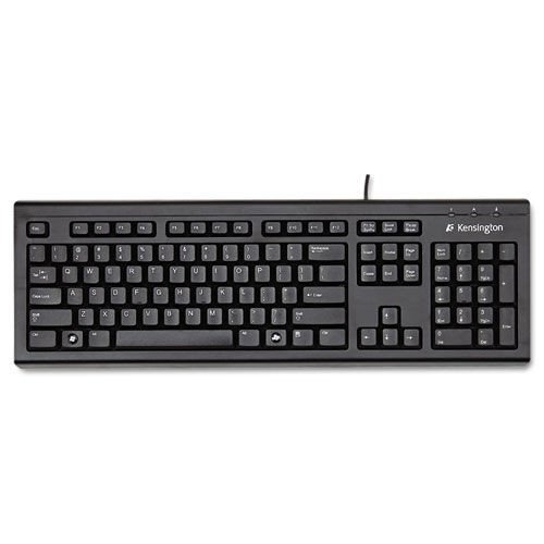 Kensington K64370A Keyboard for Life Slim Spill Safe Keyboard, 104