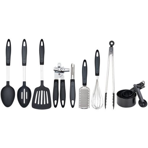  Hamilton Beach - 8-Piece Cutlery Set - Stainless steel/black with gray accents