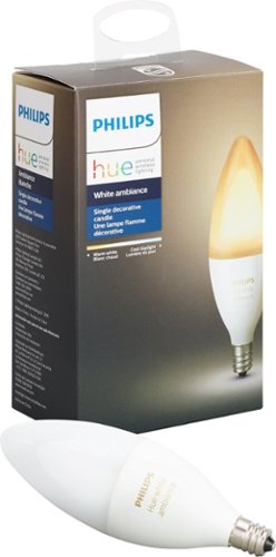  Philips - Hue White Ambiance E12 Wi-Fi Smart LED Decorative Candle Bulb - White