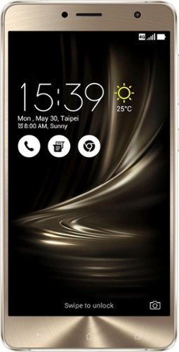 ASUS - ZenFone 3 Deluxe 4G LTE with 32GB Memory Cell Phone (Unlocked) - Glacier Silver-Front_Standard 