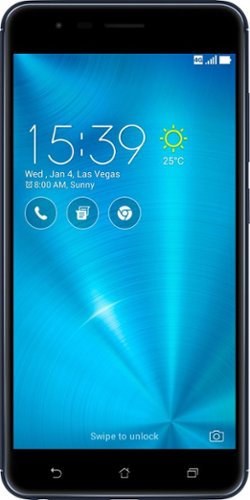  ASUS - ZenFone 3 Zoom 4G LTE with 32GB Memory Cell Phone (Unlocked) - Navy Black