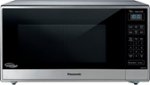 Panasonic - 1.6 Cu. Ft. 1250 Watt SN77HS Microwave with Cyclonic Inverter - Stainless Steel/silver - Front_Standard