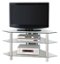 Walker Edison - Corner TV Stand for TVs Up to 48" - Silver-Front_Standard