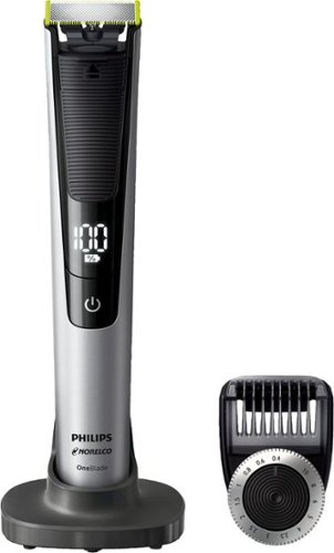  Philips Norelco OneBlade Pro hybrid electric trimmer and shaver, QP6520/70 (14 length comb)