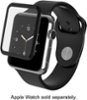 ZAGG - InvisibleShield Glass Luxe Screen Protector for Apple Watch Series 2 42mm - Black-Angle_Standard