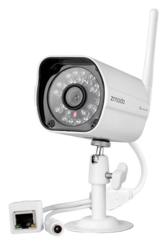  Zmodo - Indoor/Outdoor Wireless High-Definition IP Network Surveillance Camera - White