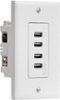 Insignia™ - 4.8A 4-Port USB Charger Wall Outlet - White-Front_Standard 