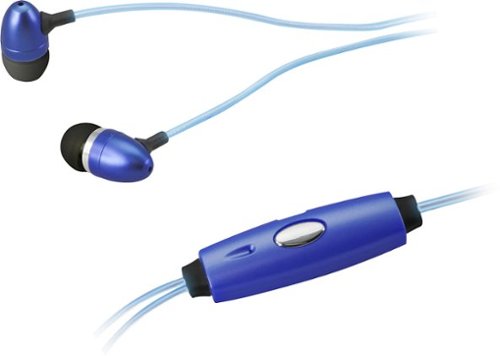  iLive - Glowing Earbud Headphones - Blue