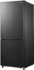 Insignia™ - 10.2 Cu. Ft. Bottom-Freezer Refrigerator - Black-Front_Standard