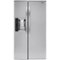 LG - 21.9 Cu. Ft. Side-by-Side Counter-Depth Smart Wi-Fi Enabled Refrigerator - Stainless Steel-Front_Standard 